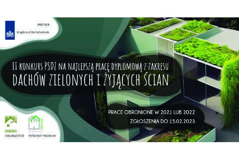 II Konkurs PSDZ na najlepszą pracę dyplomową z zakresu dachów zielonych i żyjących ścian