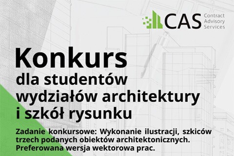 Konkurs dla studentów wydziałów architektury i szkół rysunku