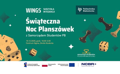 Świąteczna noc gier planszowych dla studentów Politechniki Białostockiej
