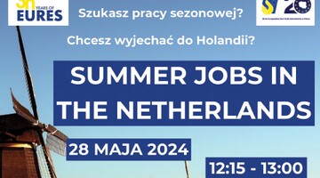 Webinar dla studentów Summer Jobs in the Netherlands 28 maja