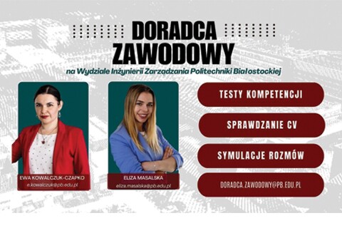 Doradca zawodowy na WIZ PB - zapraszamy!