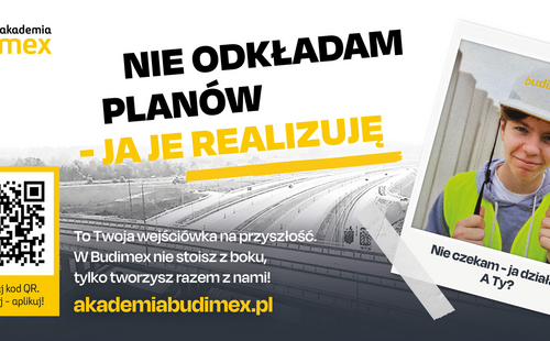 Program płatnych Praktyk Budimex wystartował! Blisko 300 miejsc na wakacyjne staże!