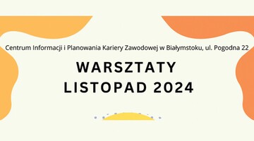 Warsztaty WUP - listopad 2024