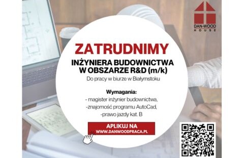 Oferta pracy - Inżynier budownictwa (m/k) Danwood S.A.