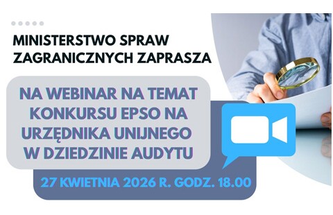 Konkurs UE dla audytorów poprzedzony webinarium