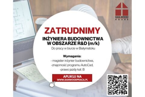 Oferta pracy - Inżynier budownictwa (m/k) Danwood S.A.