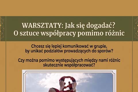 Warsztat: Skuteczna komunikacja z grupą dla działających w kulturze lub sporcie - NOWY TERMIN