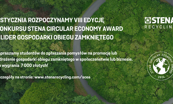 Konkurs dla studentów:  VIII edycja Stena Circular Economy Award – Lider Gospodarki Obiegu Zamkniętego (SCEA)