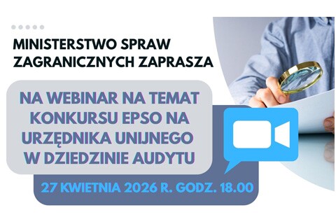 Konkurs UE dla audytorów poprzedzony webinarium