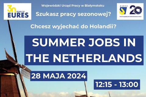 Webinar dla studentów Summer Jobs in the Netherlands 28 maja