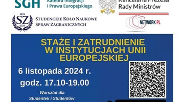 Warsztaty dotyczące staży oraz zatrudnienia w UE