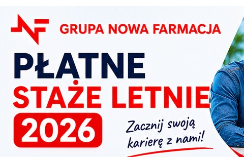 Płatne staże letnie w Grupa Nowa Farmacja